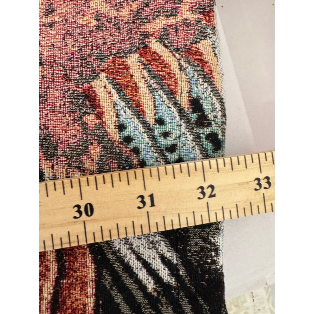 Rebel Vengeance Tapestry Cargo Pants sz 36 Multicolor Stacked Fit goth punk - Picture 8 of 9